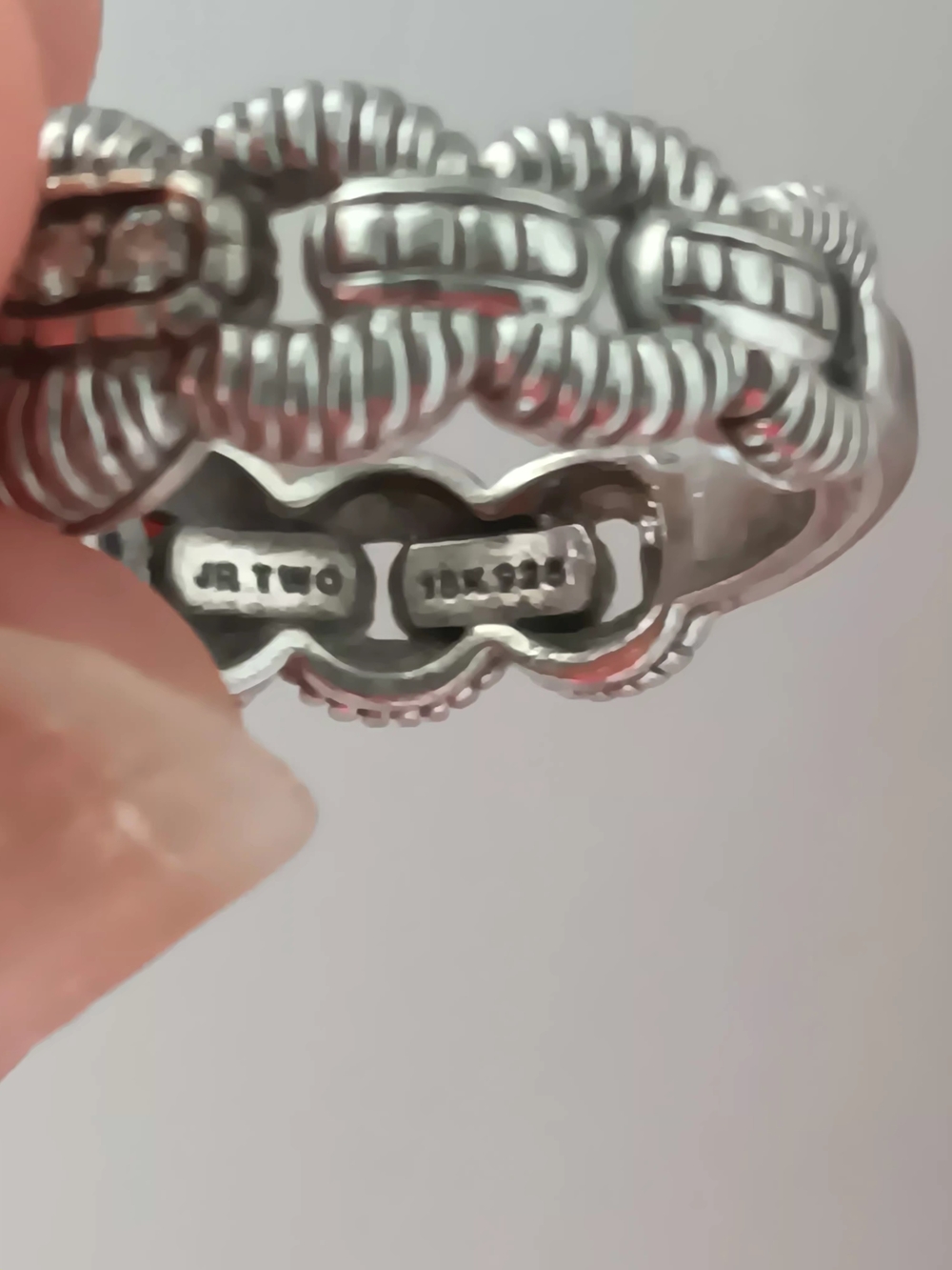 Judith Ripka Silver Ring with Teardrop Lavender Amethyst - Picture 6 of 6